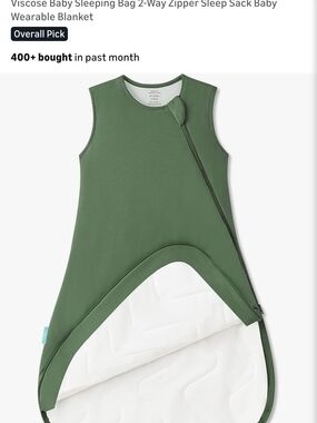 PurComfy Supersoft Sleep Sack In Forest Green